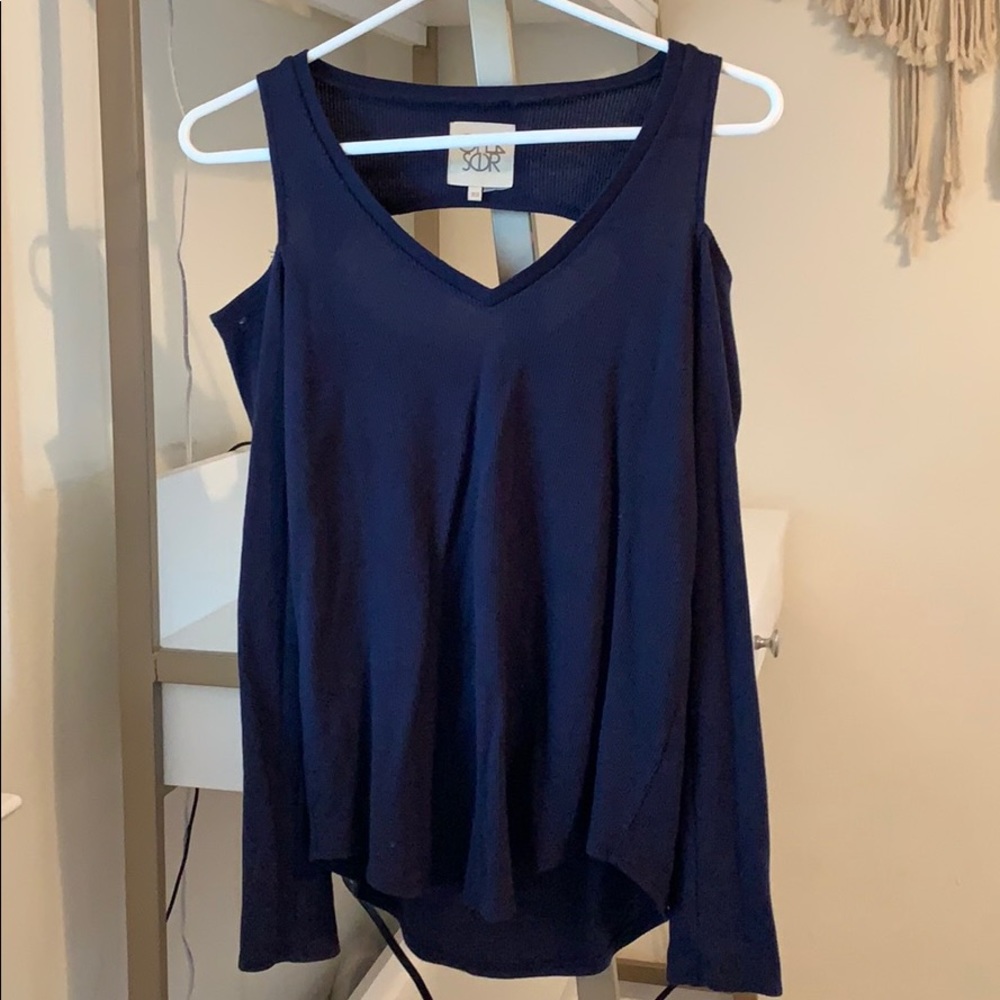 Chaser sweater with cutout